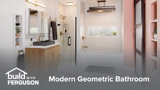 Modern Geometric Bathroom [upl. by Nahtaoj]