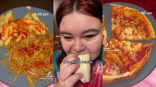 what I eat in a day as a fat person  tiktok compilation [upl. by Leake]