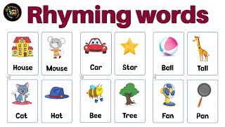 Rhyming words I Rhyming Words For Kids I U K G I Preschool learning I Phonics Rhyming Words kids [upl. by Hastings]