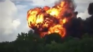 Blue Angels Jet Crashes After Takeoff in Tennessee [upl. by Siramaj]