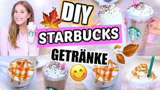 DIY Original STARBUCKS HERBST GETRÄNKE😋Pumpkin Spice Latte Caramel Macchiato♡ BarbaraSofie [upl. by Narud]