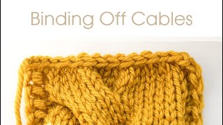 How to BIND OFF CABLES  Knitting Tutorial for Cabling Beginners [upl. by Notsae]