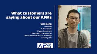 AFMWorkshop amp MIT Graduate Student Qian Song [upl. by Arammahs407]