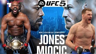 Jon Jones vs Stipe Miocic Fight Simulation  Its NOT the result you THINK [upl. by Nelie]