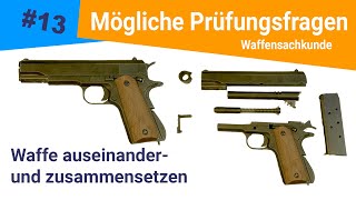 Waffe auseinander und wieder zusammensetzen Pistole [upl. by Laehcar409]