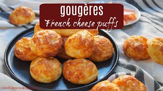 Gougères  French cheese puffs [upl. by Nessy180]