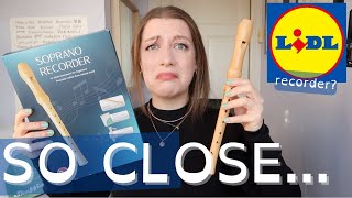 The £18 wooden recorder from LIDL  Unboxing and Review [upl. by Ichabod]