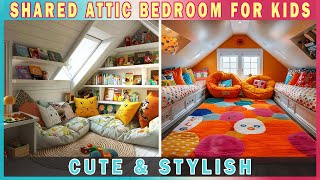 BEST COLLECTION 50 Shared Attic Bedroom for Kids Design amp Decoration [upl. by Ernst]