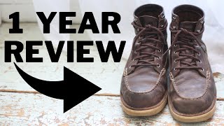 Danner Bull Run Moc Toe Boot Review After One Year [upl. by Kerwinn558]