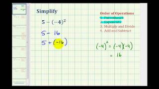 Ex 1 Simplify Expressions Involving Integers Using the Order of Operations [upl. by Akined]