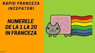 Franceza pentru incepatori2018  Numere in franceza de la 1 la 20 [upl. by Petuu]