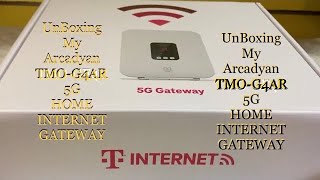 NEW TMobile TMO  G4AR 5G Arcadyan Home Internet Gateway  UnBoxing amp Opening The Box Reveal Video [upl. by Bagger]