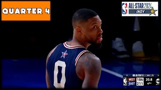 2024 NBA AllStar Game  East vs West  Fourth Quarter Full Highlights [upl. by Fugere]