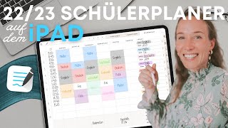 Digitaler Schülerkalender 2022  mein iPad Walkthrough in GoodNotes 🤩📚 [upl. by Llirred700]