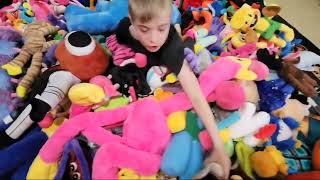 Filling A Room With All Our Plushies and Toys Live Poppy Playtime Rainbow Friends Bendy FNAF [upl. by Filler]