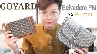 รีวิวกระเป๋า Goyard รุ่น Belvedere PM vs Plumet ep32  nanniมีอะไร [upl. by Wildermuth95]