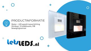 Rome LED wandtrapverlichting CCT PIR 15Watt [upl. by Infield]