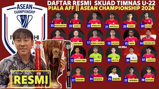 RESMI PANGGIL PEMAIN  INILAH DAFTAR PEMAIN TIMAS INDONESIA PIALA AFF  ASEAC CHAMPIONSHIP 2024 [upl. by Balac]