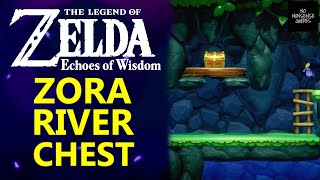 Zelda Echoes of Wisdom Zora River Cave Treasure  How to Reach Bombfish Cave Chest [upl. by Blalock395]