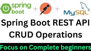 CRUD API By Spring boot  2 with MySQL  Complete for beginners  Spring Boot [upl. by Norraa]