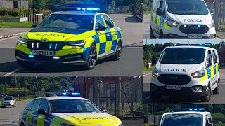 Lancashire Constabulary  Multiple IRVs and RPU Responding [upl. by Nirot]