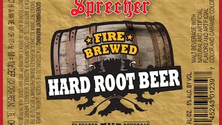 Alcoholic Root Beer Review 5 ABV Sprecher Fire Brewed Hard Root Beer [upl. by Nolyarb]