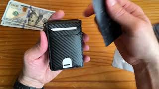 Wallet Review Review of the Semorid Mens Slim Wallet for Men with Money Clip [upl. by Netloc]