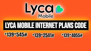 Lycamobile All internet data Plans code  lycamobile internet Packages [upl. by Ttenna246]