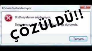 HDD  USB DOSYA VEYA DİZİN BOZUK OKUNAMAZ DURUMDA HATASI solved file or directory [upl. by Namharludba694]