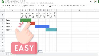 The Quickest Way to Make a Gantt Chart in Google Sheets [upl. by Nibuz]