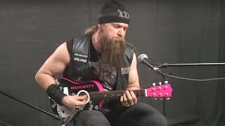 Zakk Wylde Plays Black Sabbath on Hello Kitty MiniGuitar [upl. by Aicitan524]