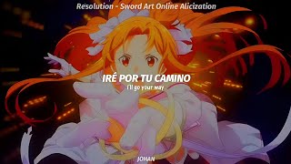 Sword Art Online Alicization War of Underworld Opening 1 Full  Resolution  戸松遥  AMV sub español [upl. by Adeirf679]