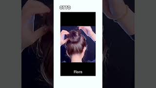 Korean high bun u should try 🤍💗 viral koreanhairstyle schooltrending [upl. by Rubinstein]