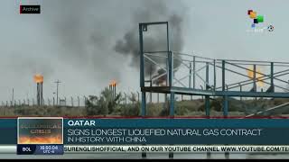 Qatar to supply liquefied natural gas to China until 2050 [upl. by Ennasil]