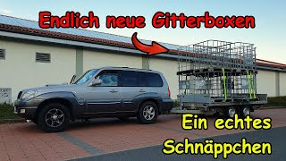 Endlich Nachschub  neue Gitterboxen zur Brennholzlagerung [upl. by Aisya897]