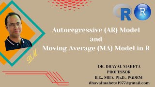 3 Autoregressive AR and Moving Average MA Model in R amp RStudio  Dr Dhaval Maheta [upl. by Eenal]