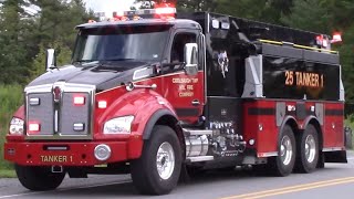 Coolbaugh Township Fire Company Tanker 251 amp Bear Creek Township Fire Rescue Tanker 113 Responding [upl. by Lothair]