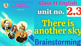 There is another sky brainstorming class 11 English unit 23 answers  Ice breakers [upl. by Xila]