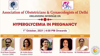 AOGD Webinar on Hyperglycemia In Pregnancy  1st October 2021 [upl. by Dafna]