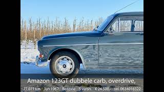 Volvo Amazon 123GT dubbele carb overdrive slaapbeslag [upl. by Jp]