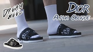 2023 ON FEET DIOR ALPHA SANDAL TRY ON AND REVIEW [upl. by Yzus]