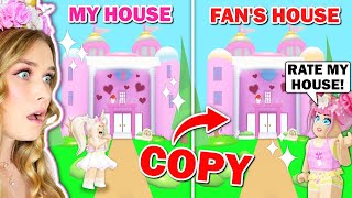 This FAN COPIED My HOUSE In Adopt Me Roblox [upl. by Iglesias]