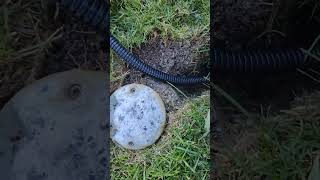 How to install corrugated pipes for landscape lighting wiresconstruction строительство [upl. by Vaas]