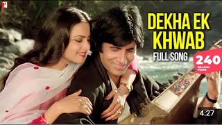 Dekha Ek Khwab Song  Silsila Amitabh Baachchan  Rekha  Kishore kumar  Lata Mangeshkar [upl. by Wilkinson980]