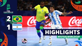 Brazil v Argentina  FIFA Futsal World Cup 2024  Final  Highlights [upl. by Eisoj]