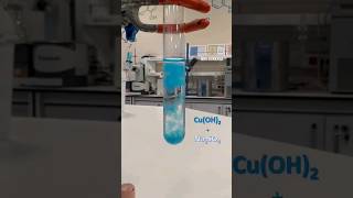 NaOH and CuSO4 reaction🧪🔎 science chemistry chemicals keşfet itzy knowledge [upl. by Jennine]