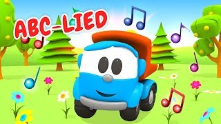 Kinderlieder auf Deutsch  ABC Lied  Cartoon mit Leo dem Lastwagen [upl. by Eahc]