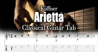 Küffner  Arietta  Classical Guitar Tab [upl. by Nomzzaj]