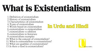 What is Existentialism Characteristics  existentialism vs absurdism  Existentialism vs nihilism [upl. by Fornof393]