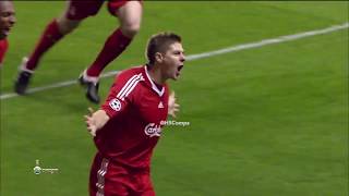 Steven Gerrard vs Real Madrid UCL  10032009 [upl. by Brodench]